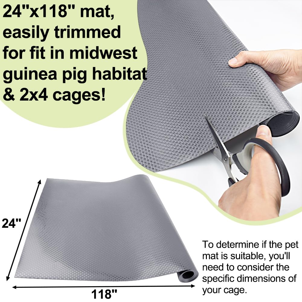 TCYPUHL tapis cage dimension personnalisable, facile à ajuster.