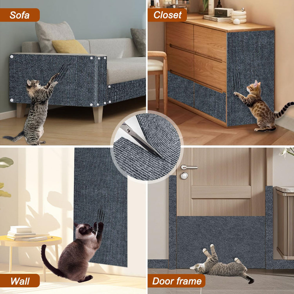 TEBANTY tapis chat lavage facile — entretien rapide et simple.