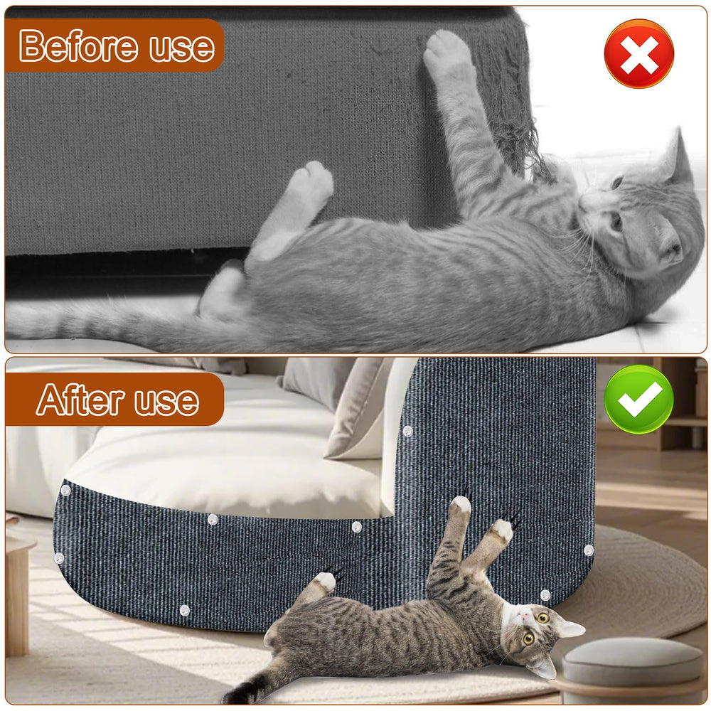 TEBANTY tapis chat taille-sur-mesure — découpe facile adaptée à votre espace.