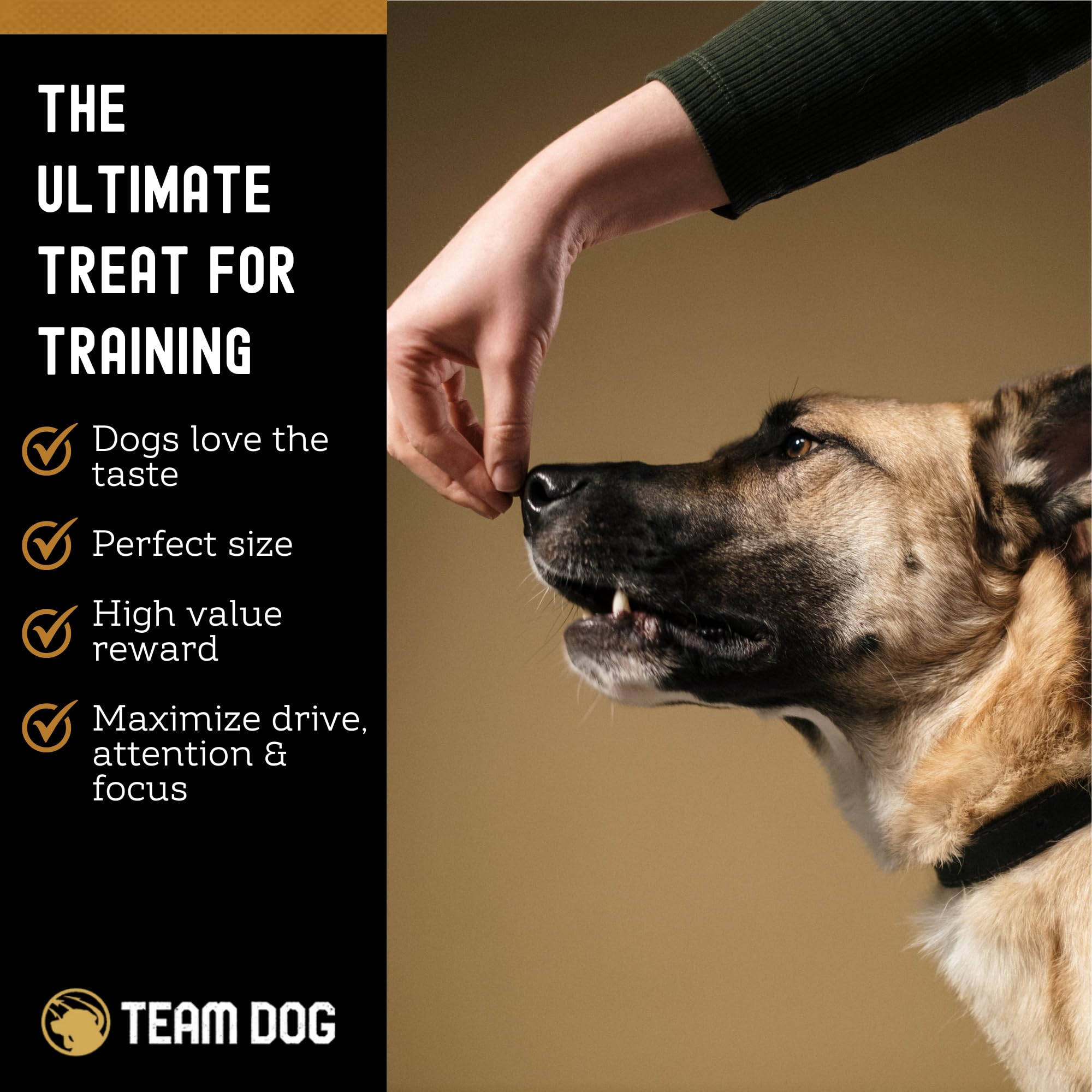 Morceaux Team Dog boeuf-coeur-poumon-foie riches en protéines.