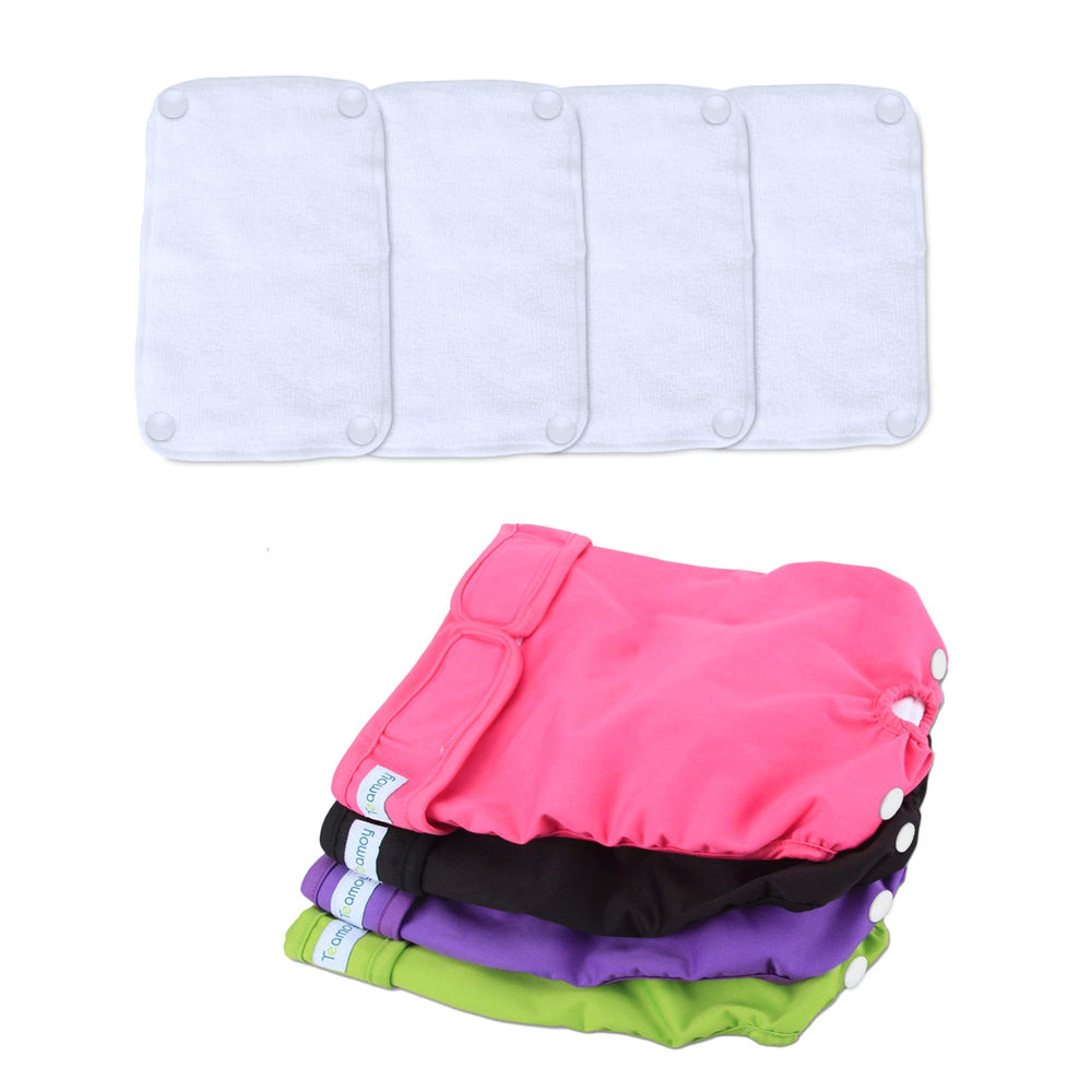 Teamoy couches femelles pour chien, ensemble de 4, protection discrète et confortable en chaleur.