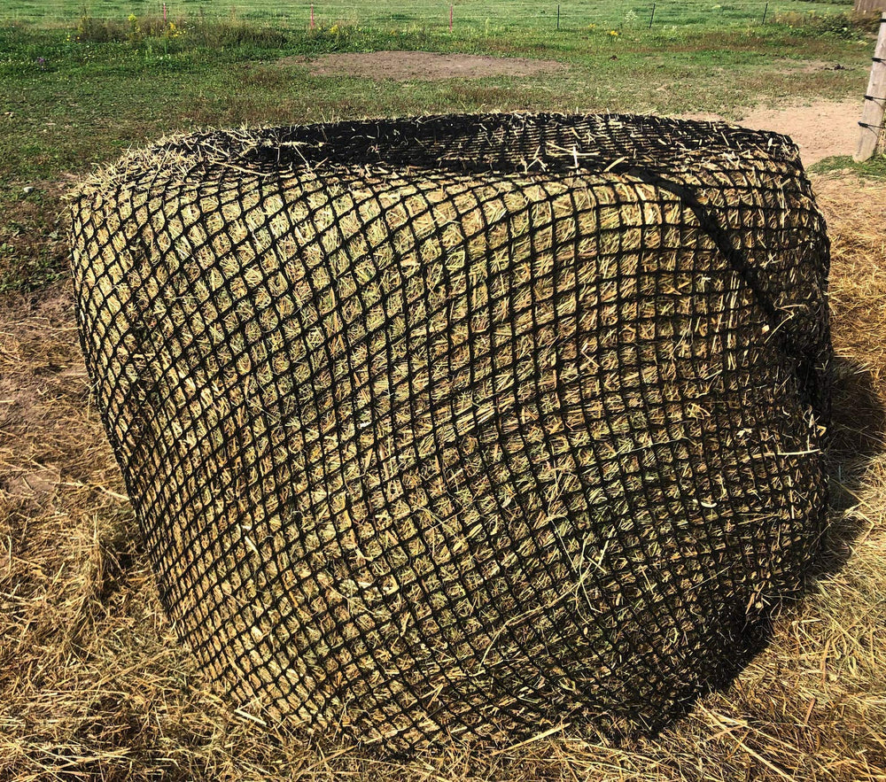 Réseau Tech Equestrian pour foin rond, épaisseur 4-5 mm sans nœud, diffusion lente du foin.