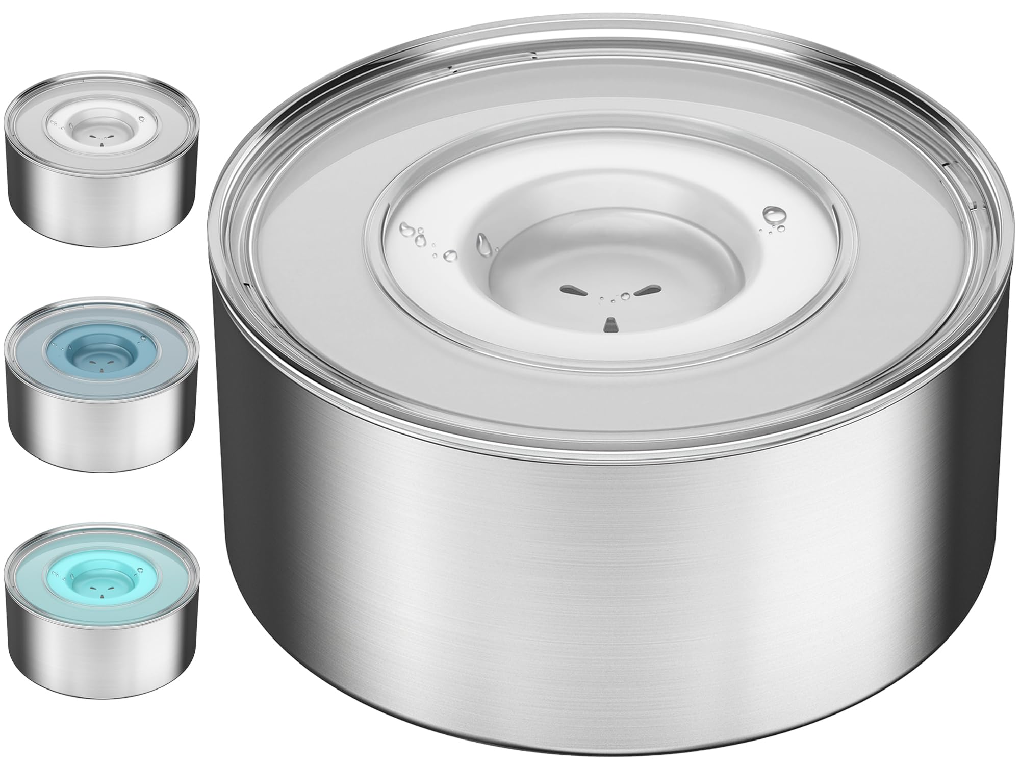 Techphardo gamelle d eau anti eclaboussures avec disque flottant pour limiter les debordements
