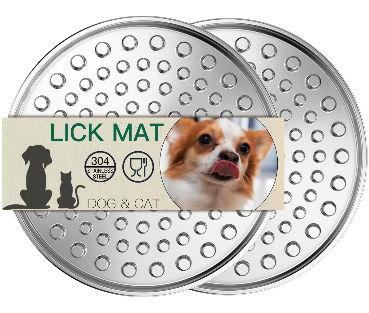 Techphardo Lick Mat en acier inoxydable avec double paroi, solution durable.