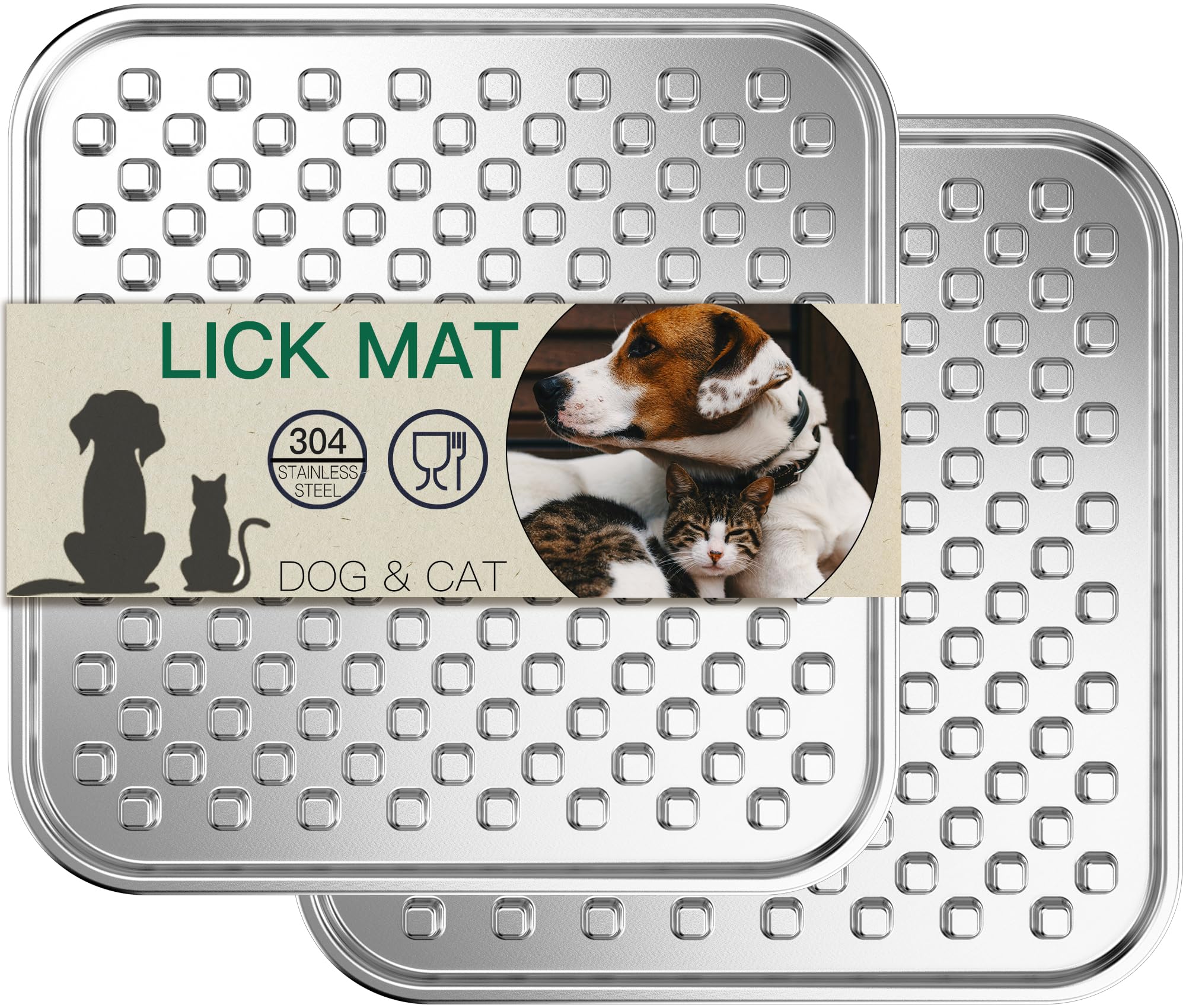 Techphardo Tapis Léchage Inox Double Paroi pour chien grand, efficacité et propreté.