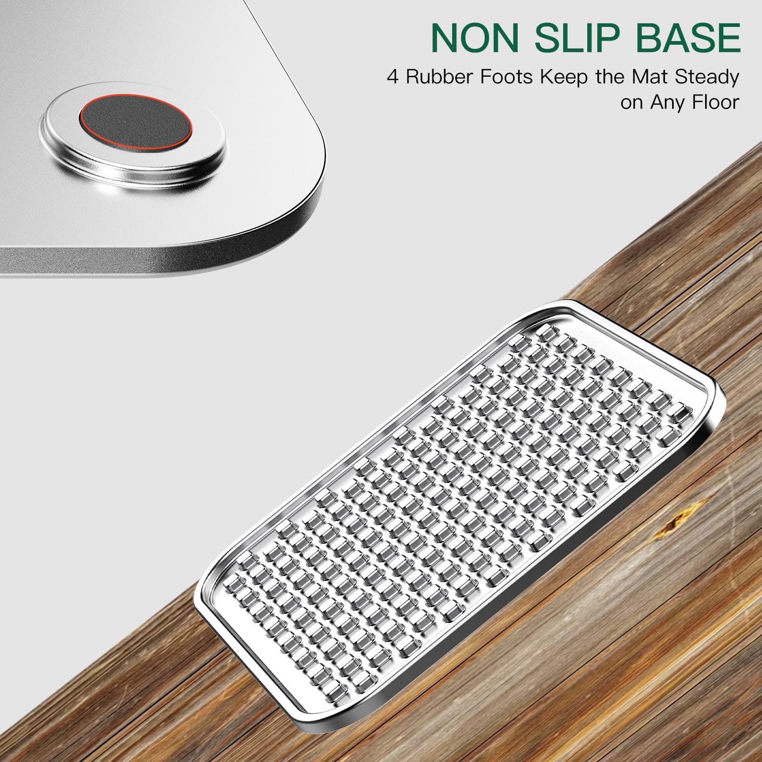 Techphardo Tapis Léchage Inox Double Paroi, lave-vaisselle compatible pour un entretien rapide.