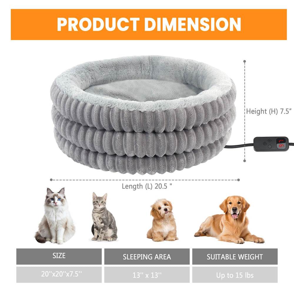 Chaleur active uniquement lorsque le chat est sur le lit TECHTAIL.