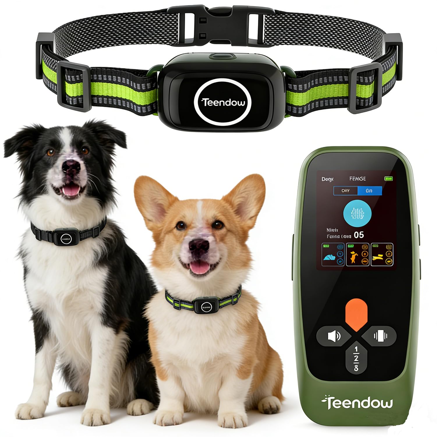Teendow T800 Pro: système sans fil pour deux chiens avec délimitation flexible.