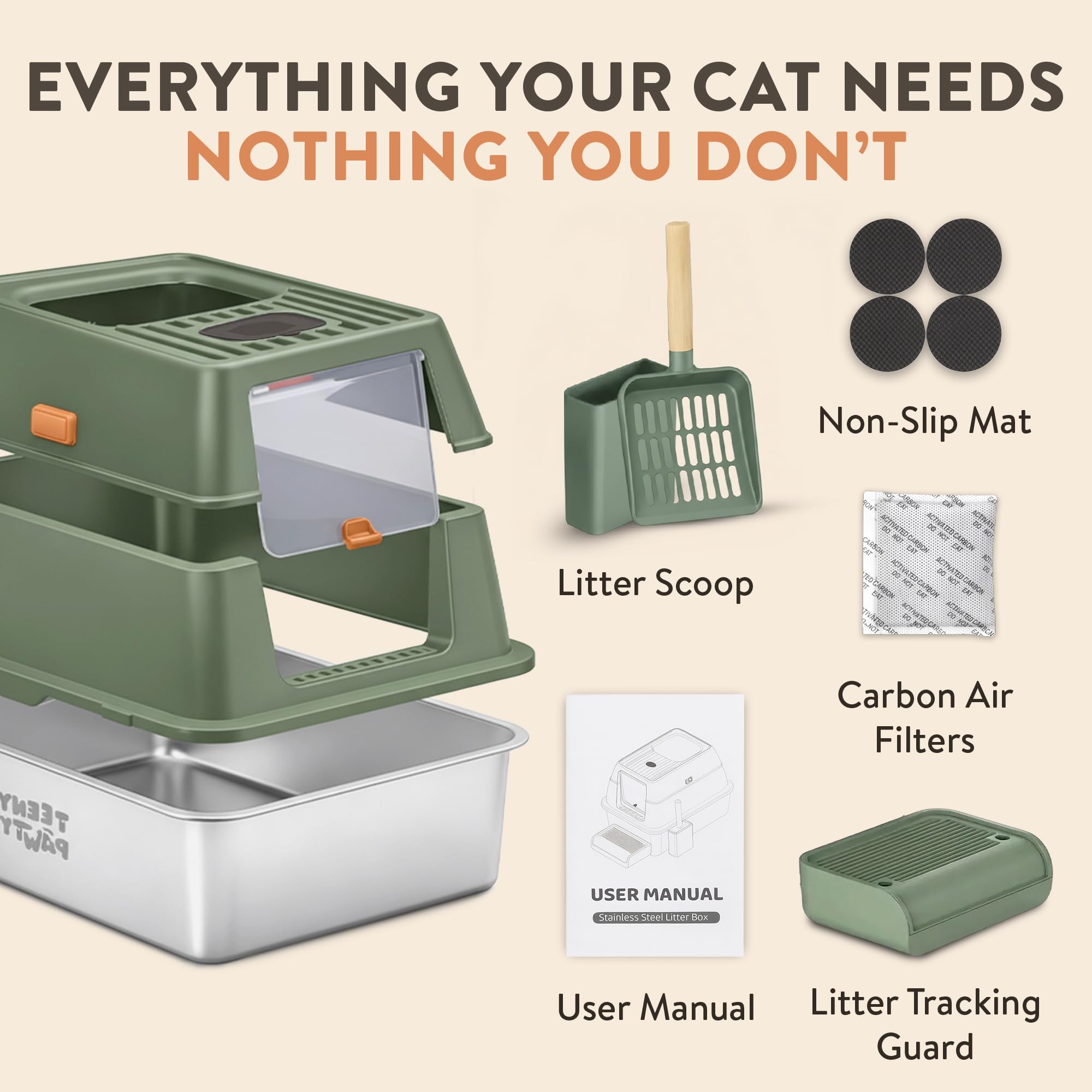 Pooper scooper inclus Teeny Pawty pour un nettoyage pratique