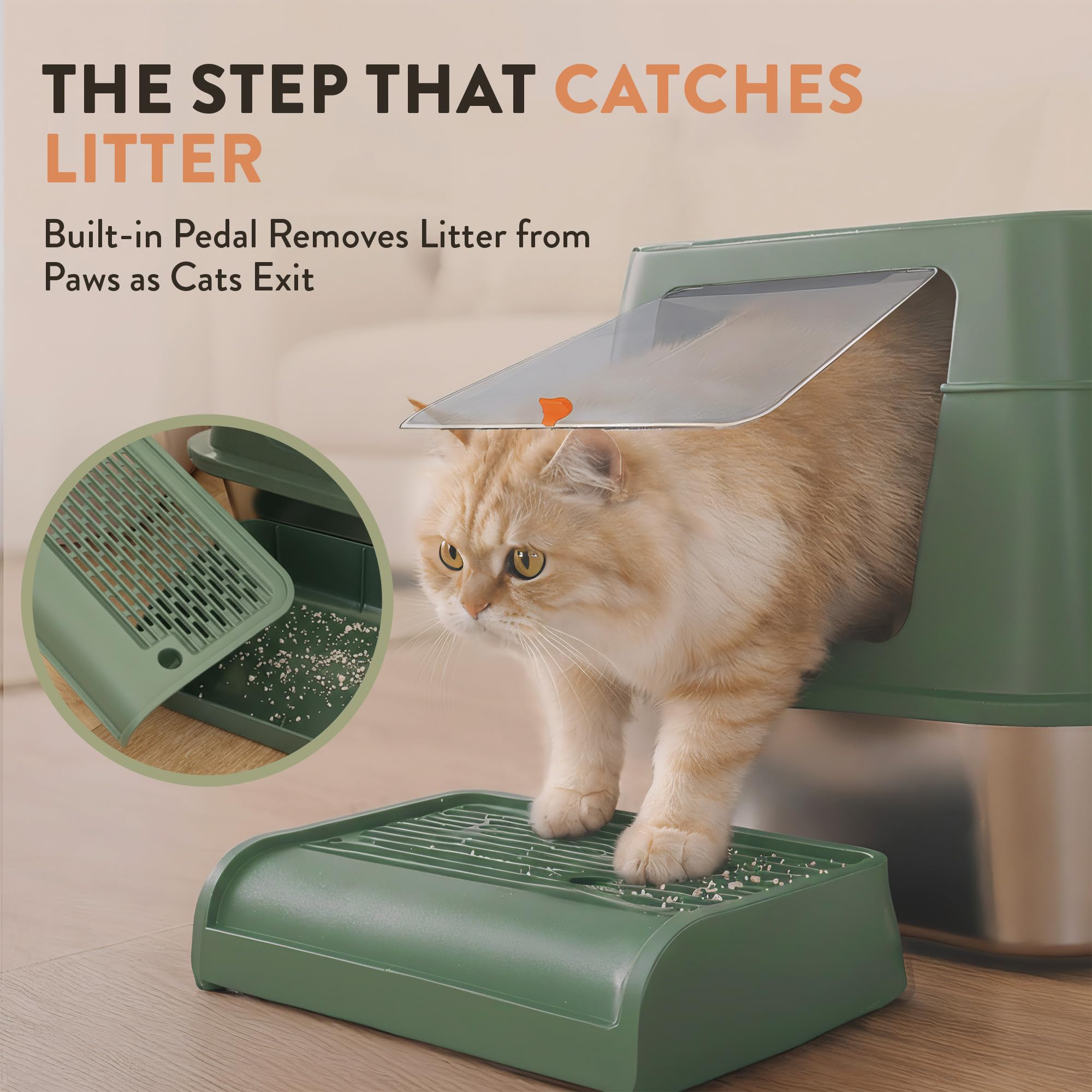 Litière Teeny Pawty anti-odeurs pour espace propre et frais