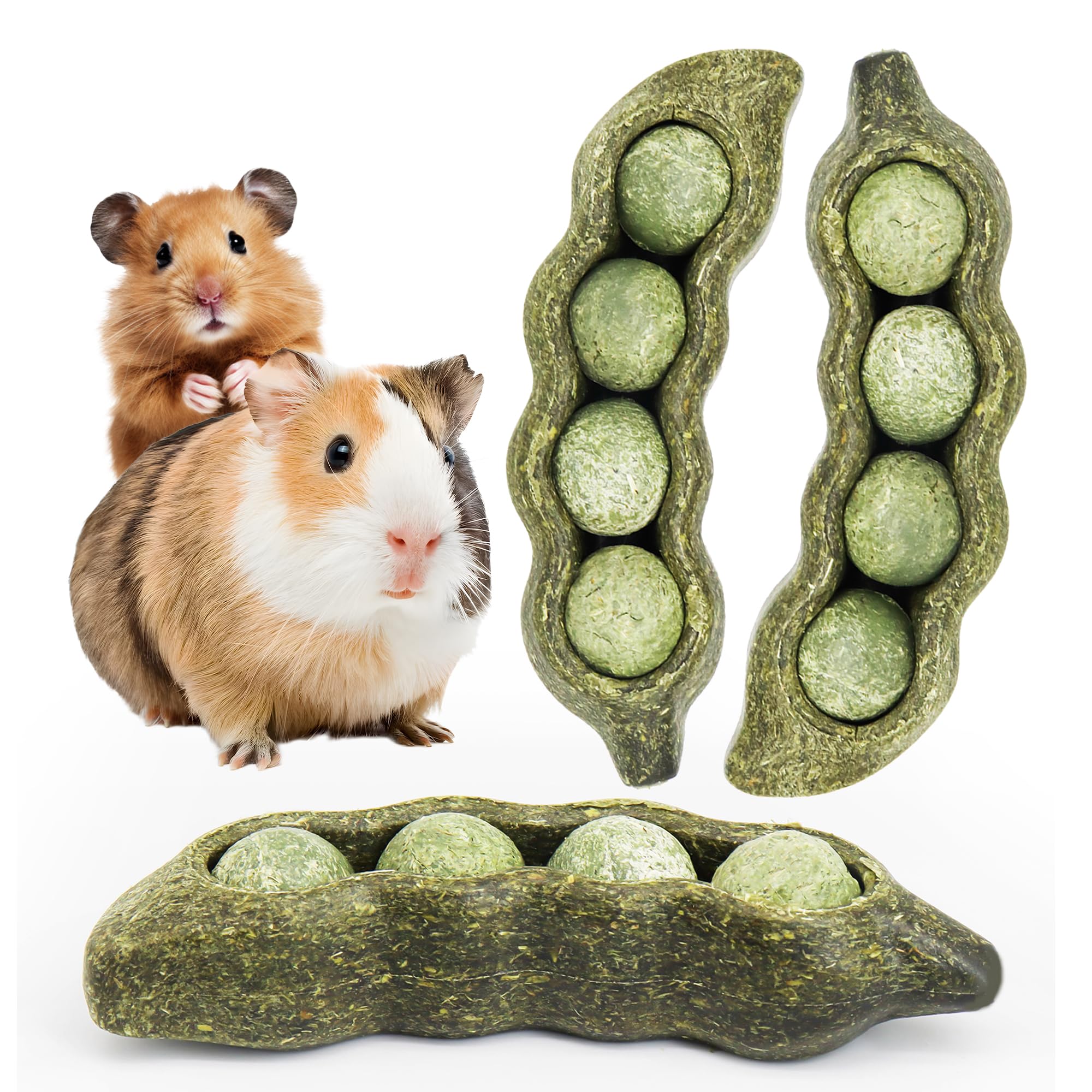 TEEWY jouet à mâcher en forme de gousse, stimulation du rongement sain.