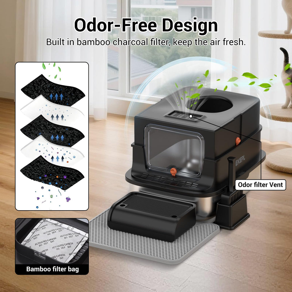 TEKEPL grand espace intérieur — parfait pour chats de grande taille