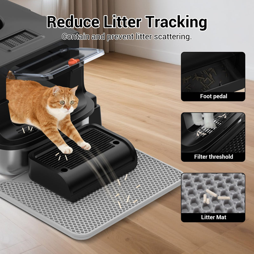 TEKEPL bac litière à double entrée — pratique pour votre chat