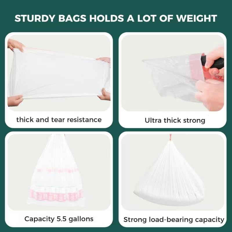TELEGLO sac à fermeture par corde, déversements évités et nettoyage facilité.