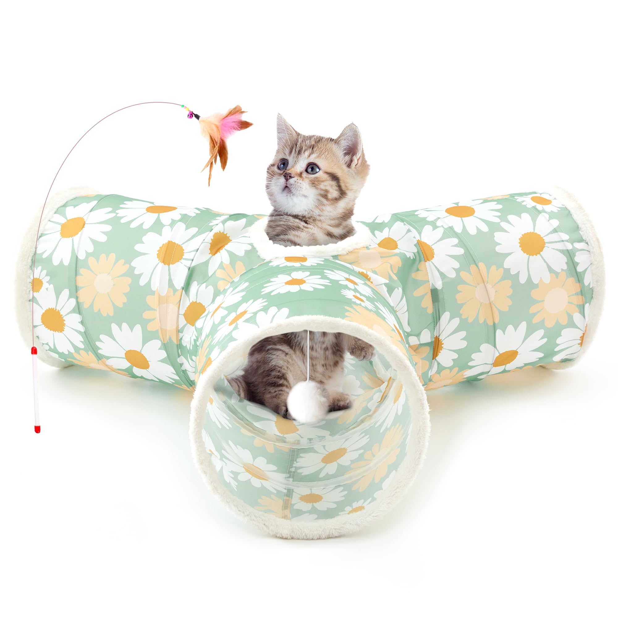 Tempcore tunnel chat 3 voies ouvert, divertissement et exercice