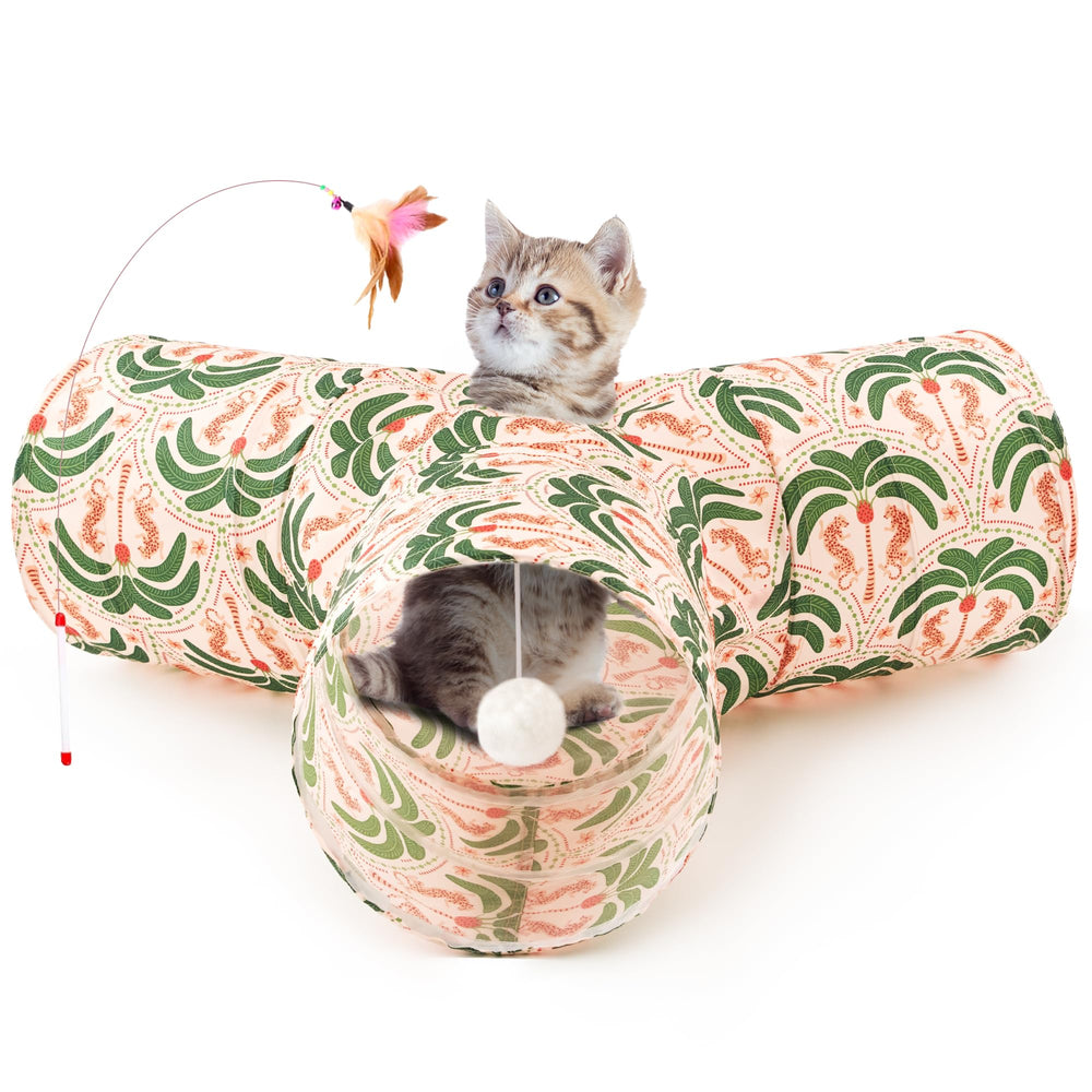 Tempcore tunnel chat 3 voies pliable pour amusement actif.