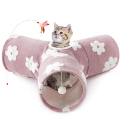Tempcore tunnel chat 3 voies pliable: plus d'options de jeu pour votre chat.
