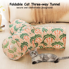 Tempcore tunnel chat balle pendante à la sortie.