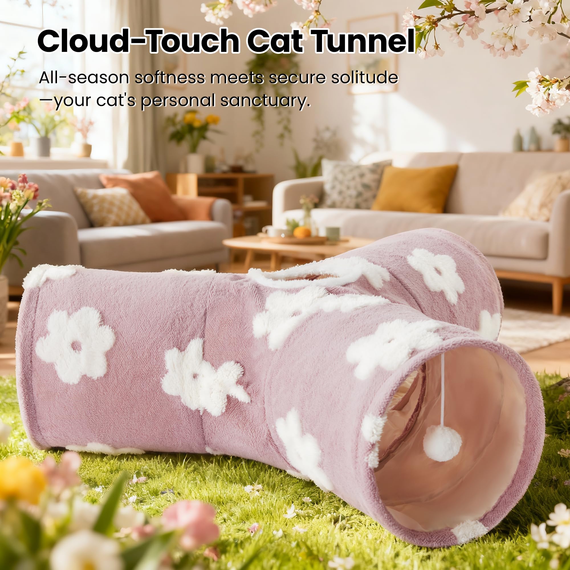 Tempcore tunnel chat compact: facile à ranger et transporter.