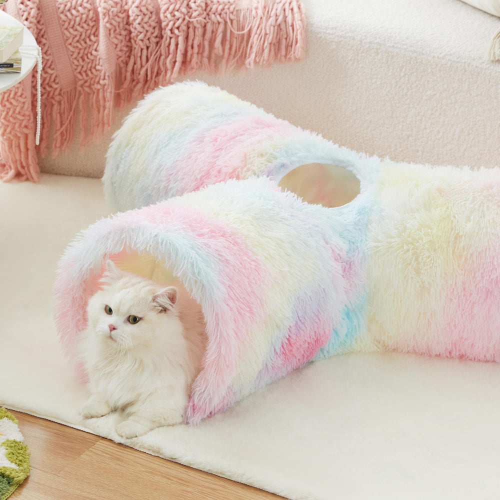 Tempcore tunnel chat design peluche décoratif qui embellit le salon.