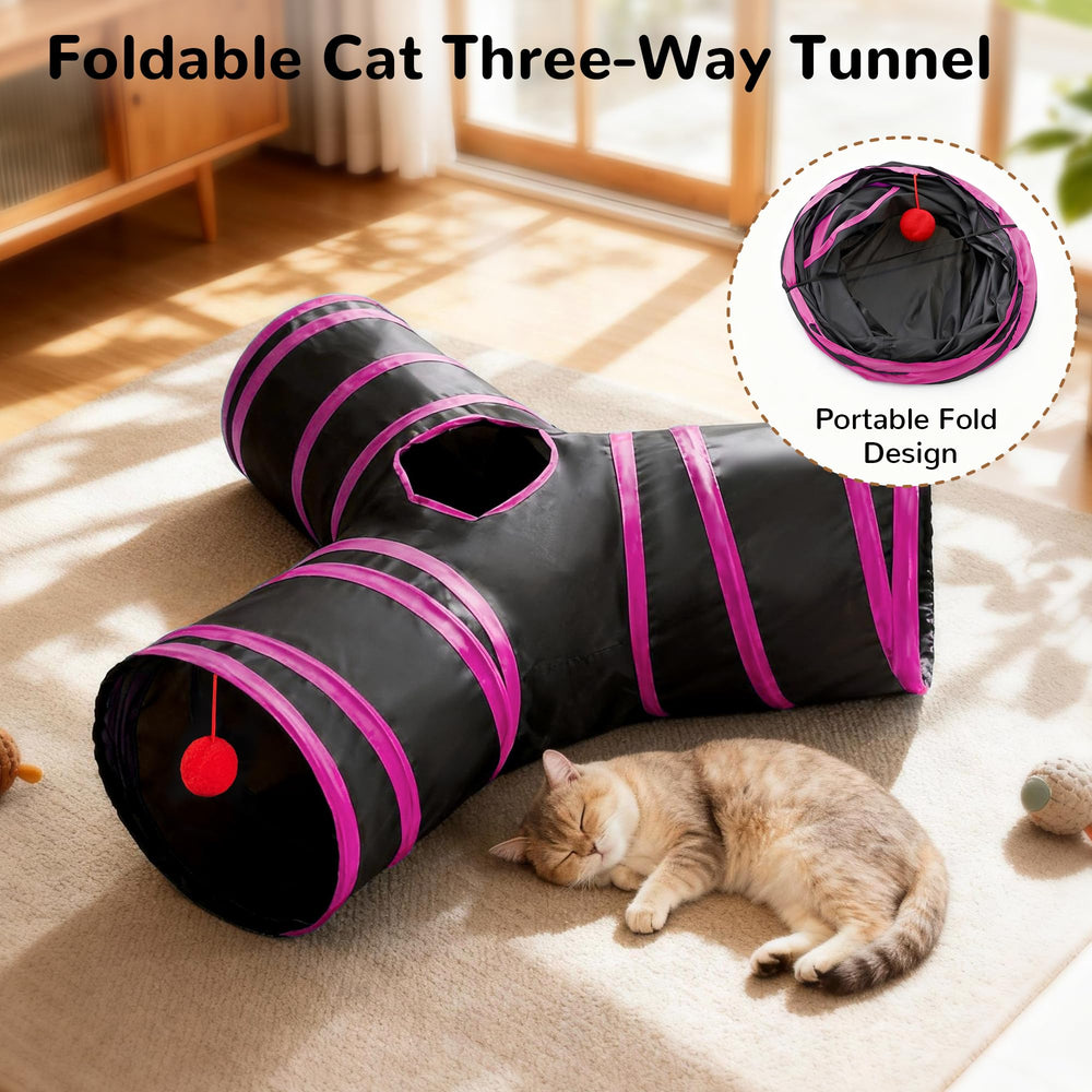 Tempcore tunnel intérieur favorise l’activité et le jeu chez le chat.