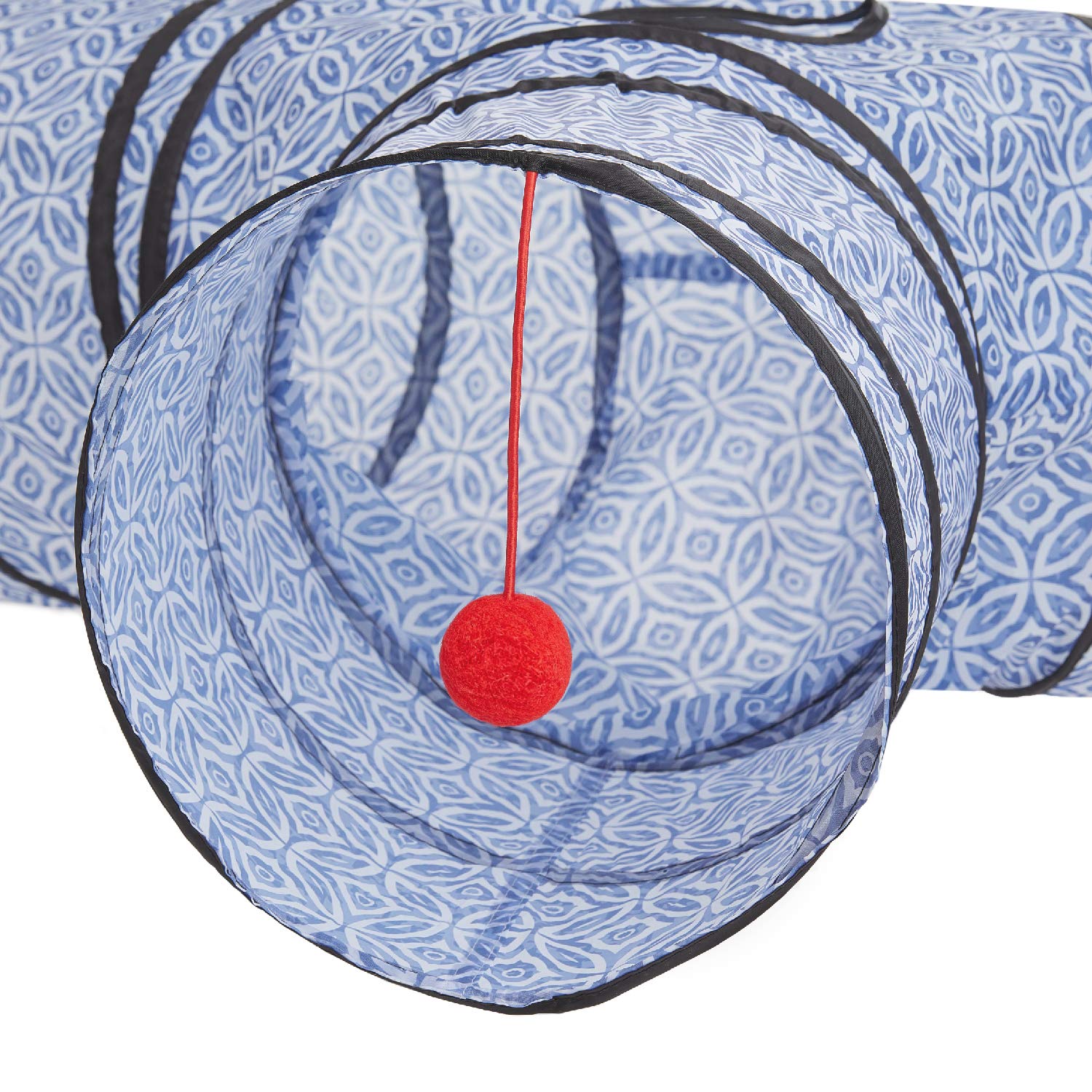 Tempcore tunnel chat pliable bleu rangement rapide et transport facile