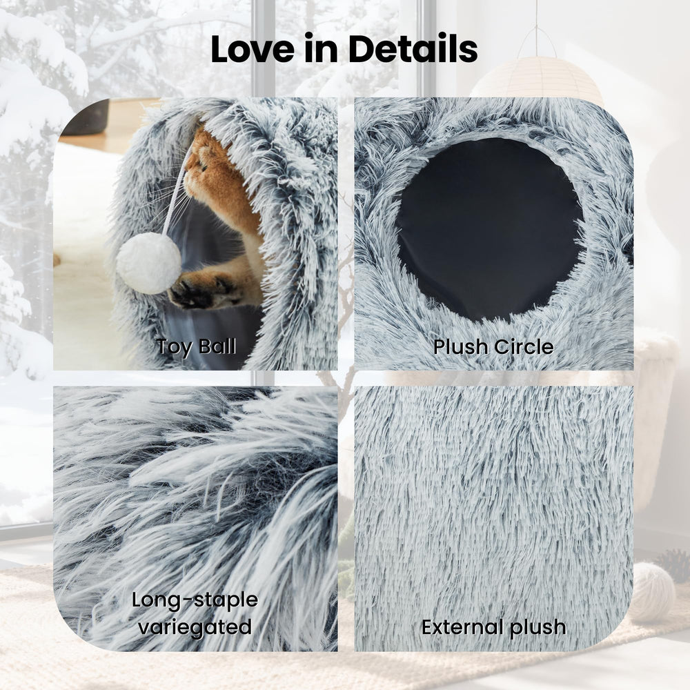 Tempcore tunnel chat plush, idéal pour divertissement à domicile