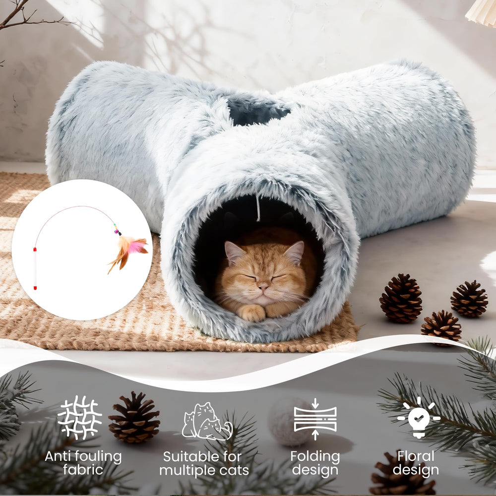 Tempcore tunnel chat plush, pliage rapide et transport facile