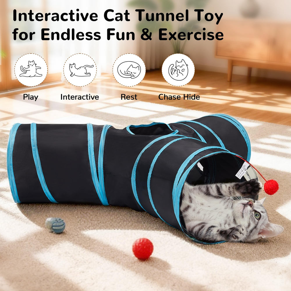 Tempcore tunnel en polyester durable, résistant aux griffes.