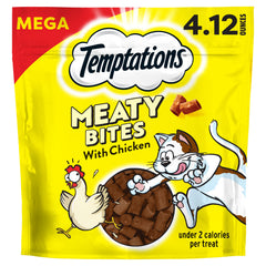 Temptations Bouchées Tendres Poulet – paquet pratique et refermable pour la fraîcheur.