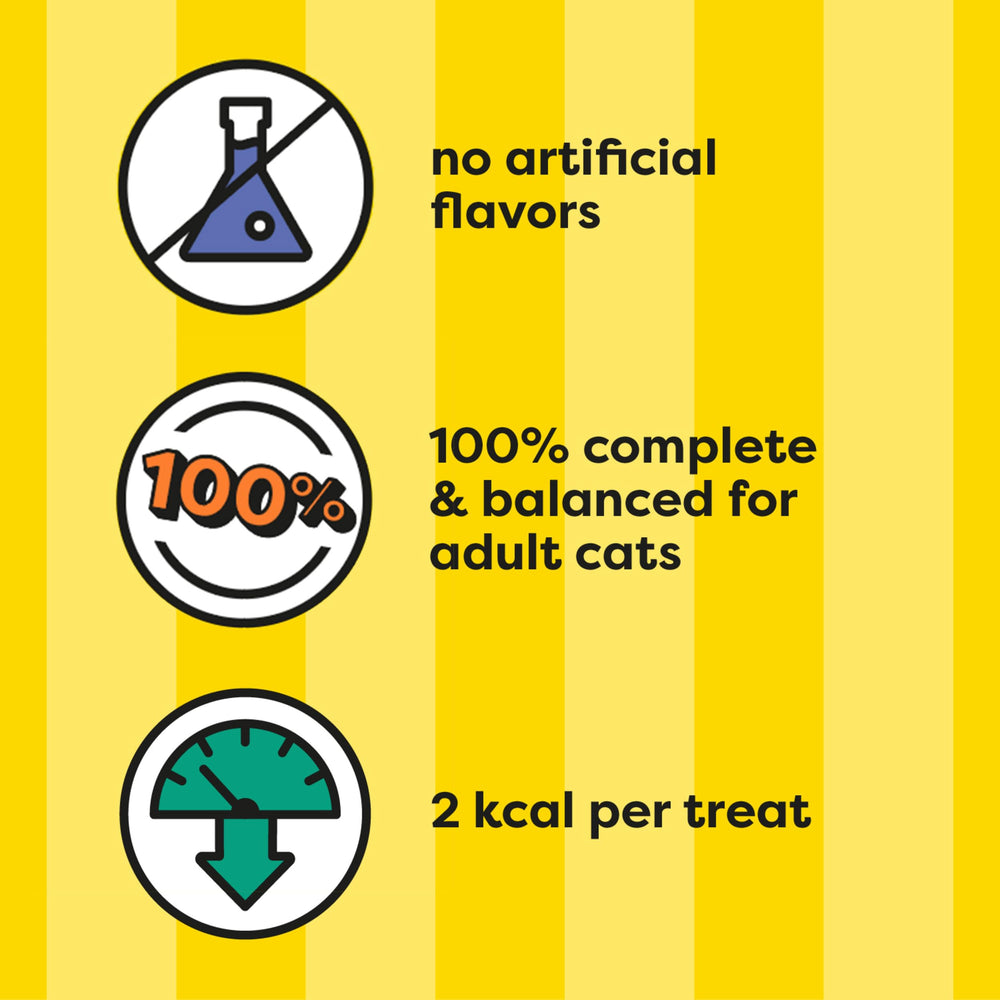Temptations: calories faibles par friandise pour une récompense légère.