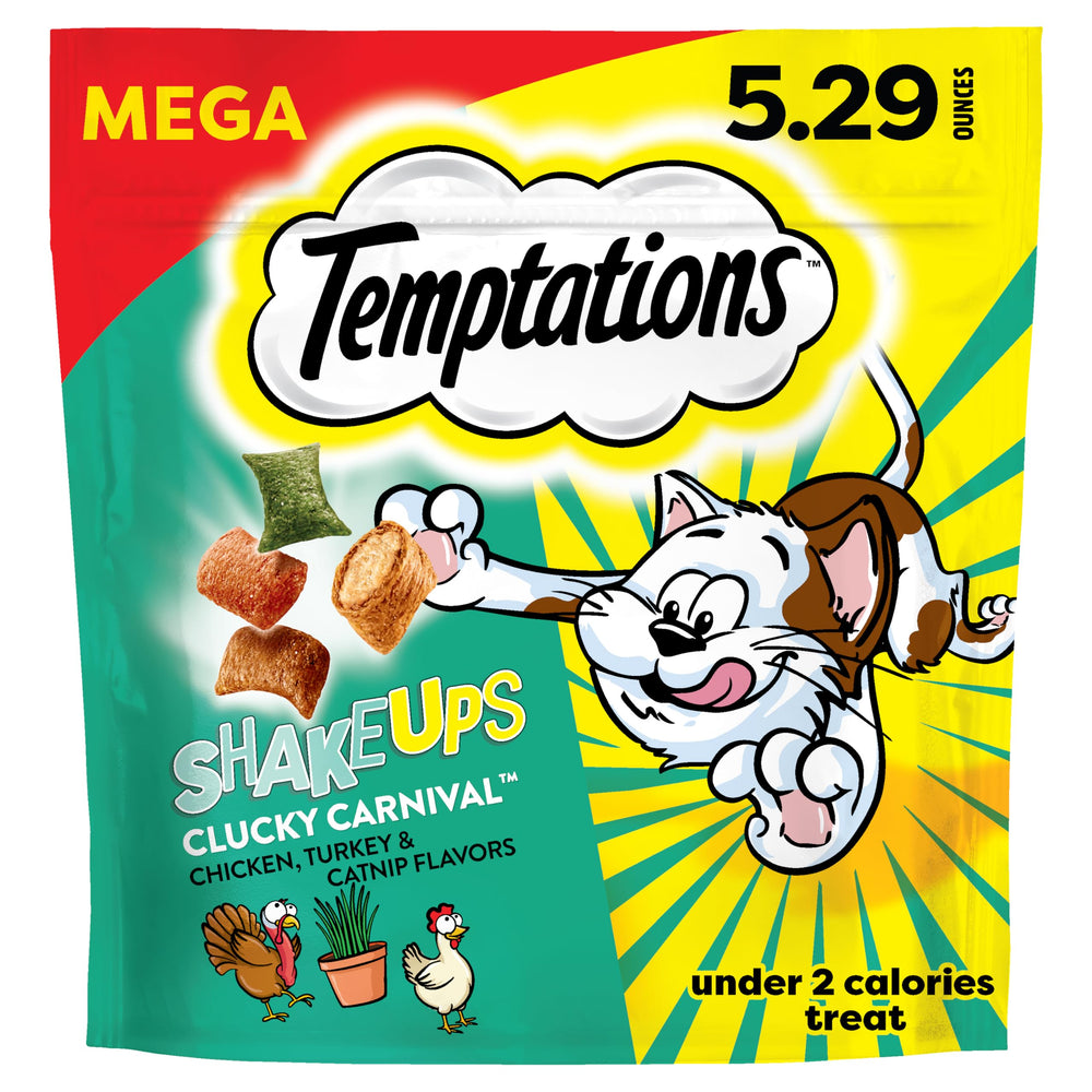 Friandise Temptations ShakeUps Crustacés, texture croquante et tendre, récompense pour chat