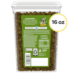 Pot Temptations Catnip Fever ouvert montrant les friandises.