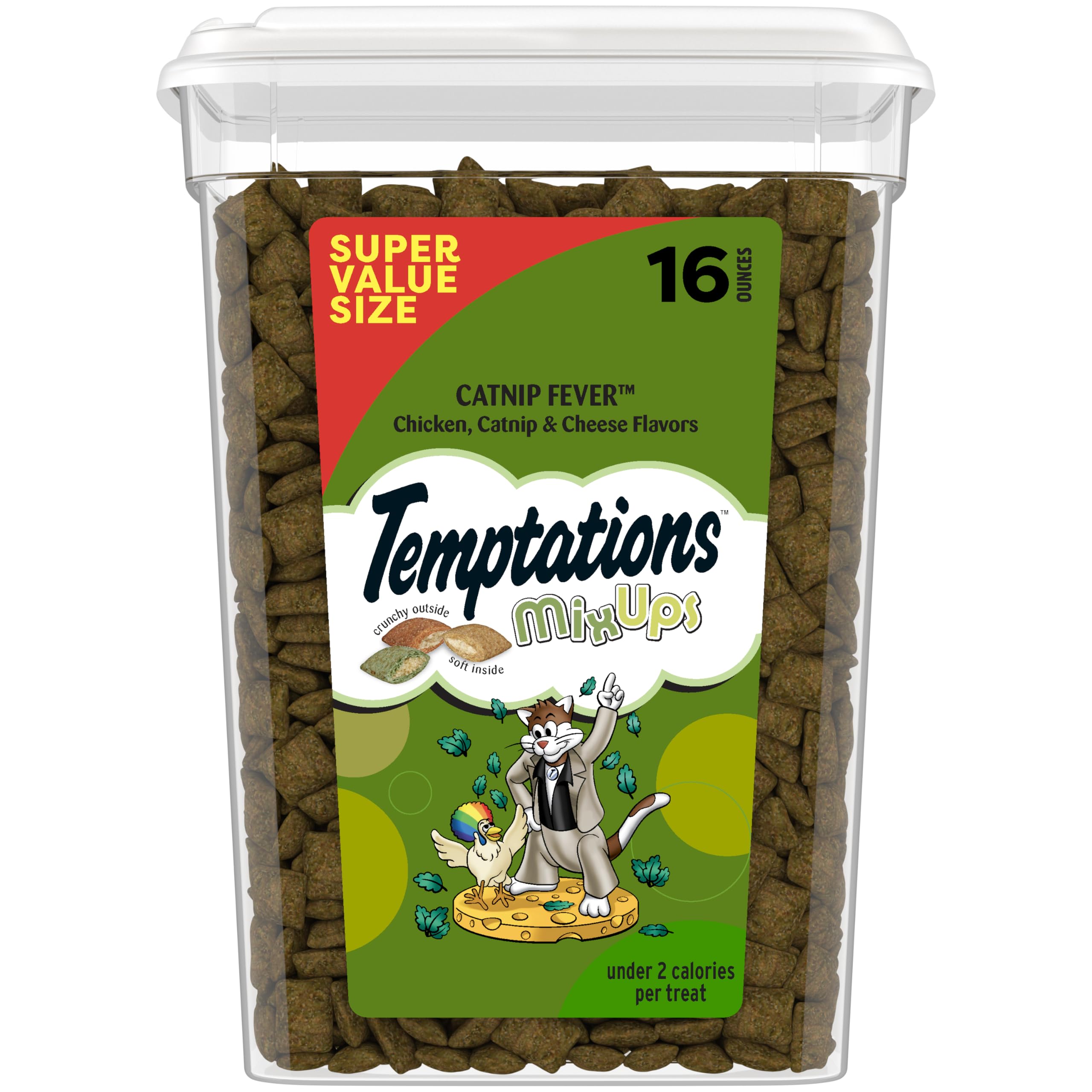 Friandise Temptations Catnip Fever dans le pot, croquante et moelleuse.