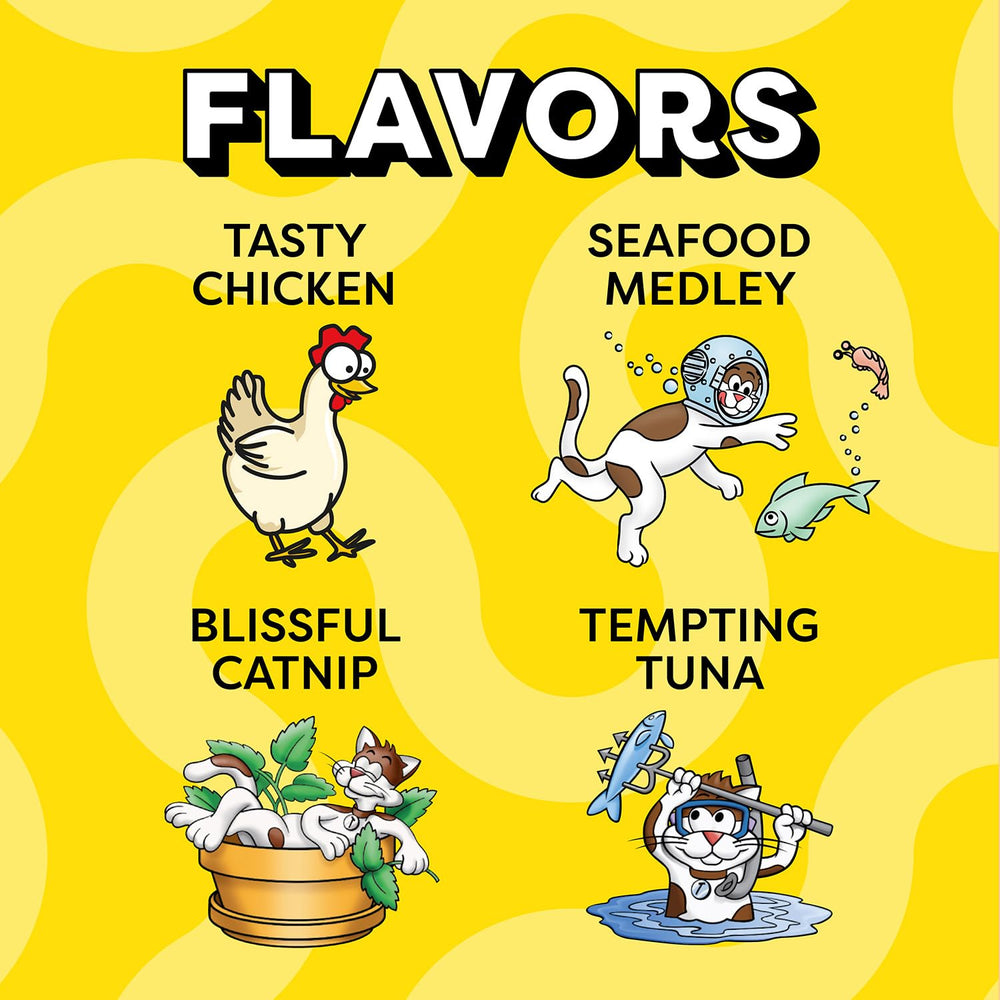 Temptations Chat, arômes variés pour varier les plaisirs de votre chat.