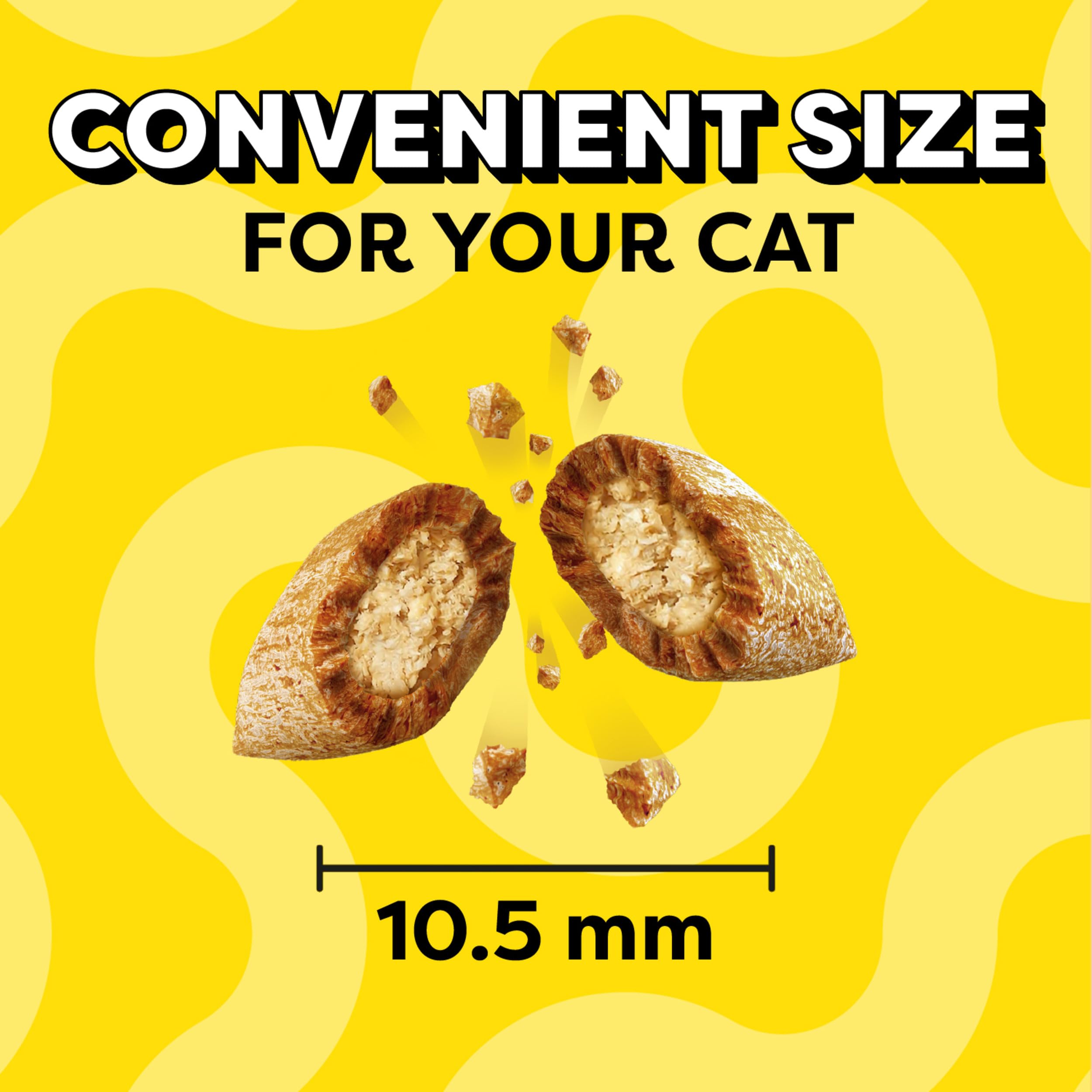 Temptations Chat Crevette Shrimp, croquant extérieur et douceur intérieure pour variété de texture.