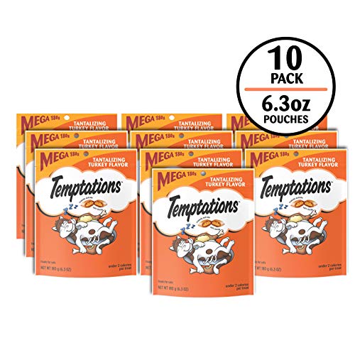 Friandises Temptations Chat - croquant-exterieur: texture croquante pour stimuler l'appétit.