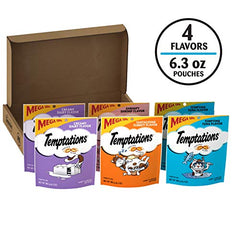 Temptations pour chat : pack refermable pour garder la fraicheur entre les friandises.