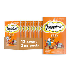 Temptations Crabby Crab — sachet 3 oz, friandise croquante et moelleuse.