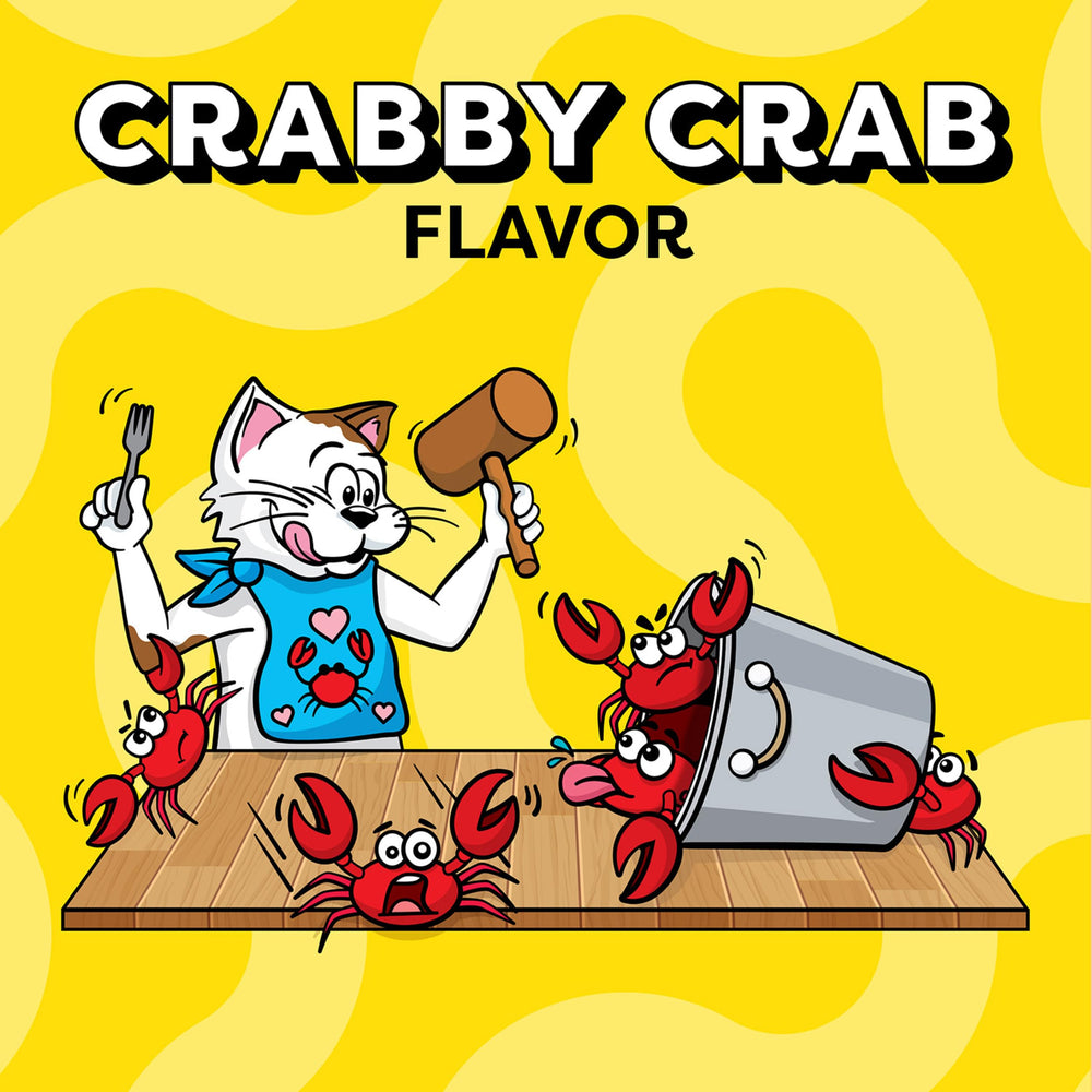 Sachet refermable Temptations Crabby Crab pour conserver la fraîcheur.