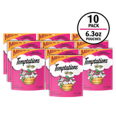 Saveur herbe-à-chat Temptations pour stimuler l’intérêt du chat.