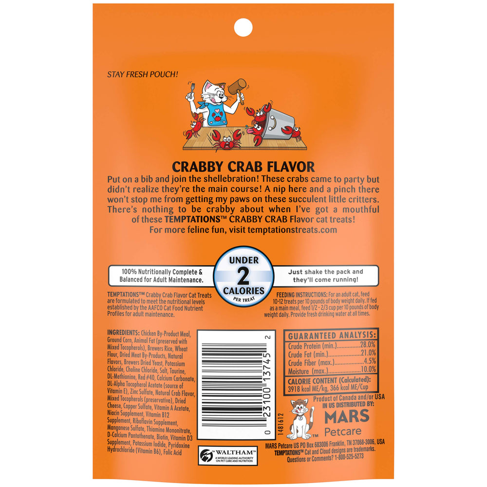 Cœur moelleux des friandises Temptations Crabby Crab.