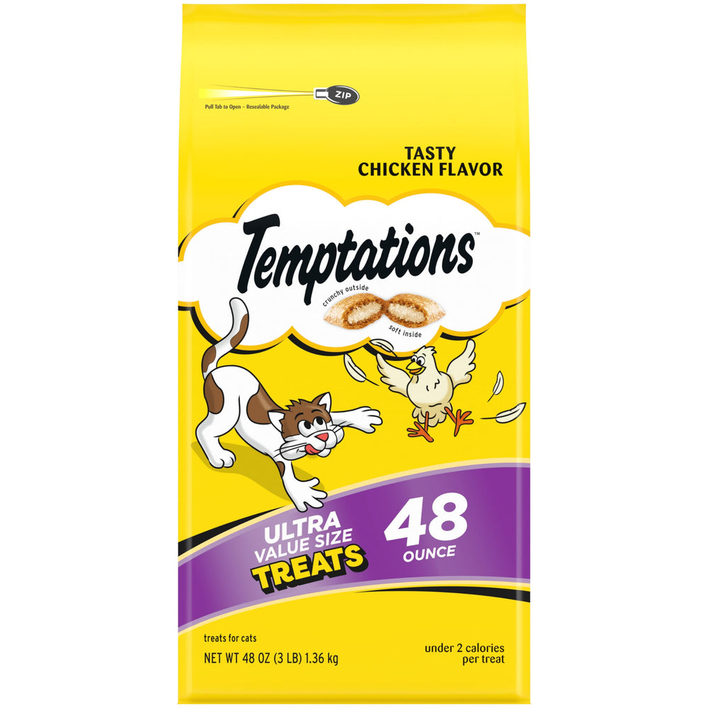 Temptations Chat – tub fermé, fraîcheur préservée des friandises.