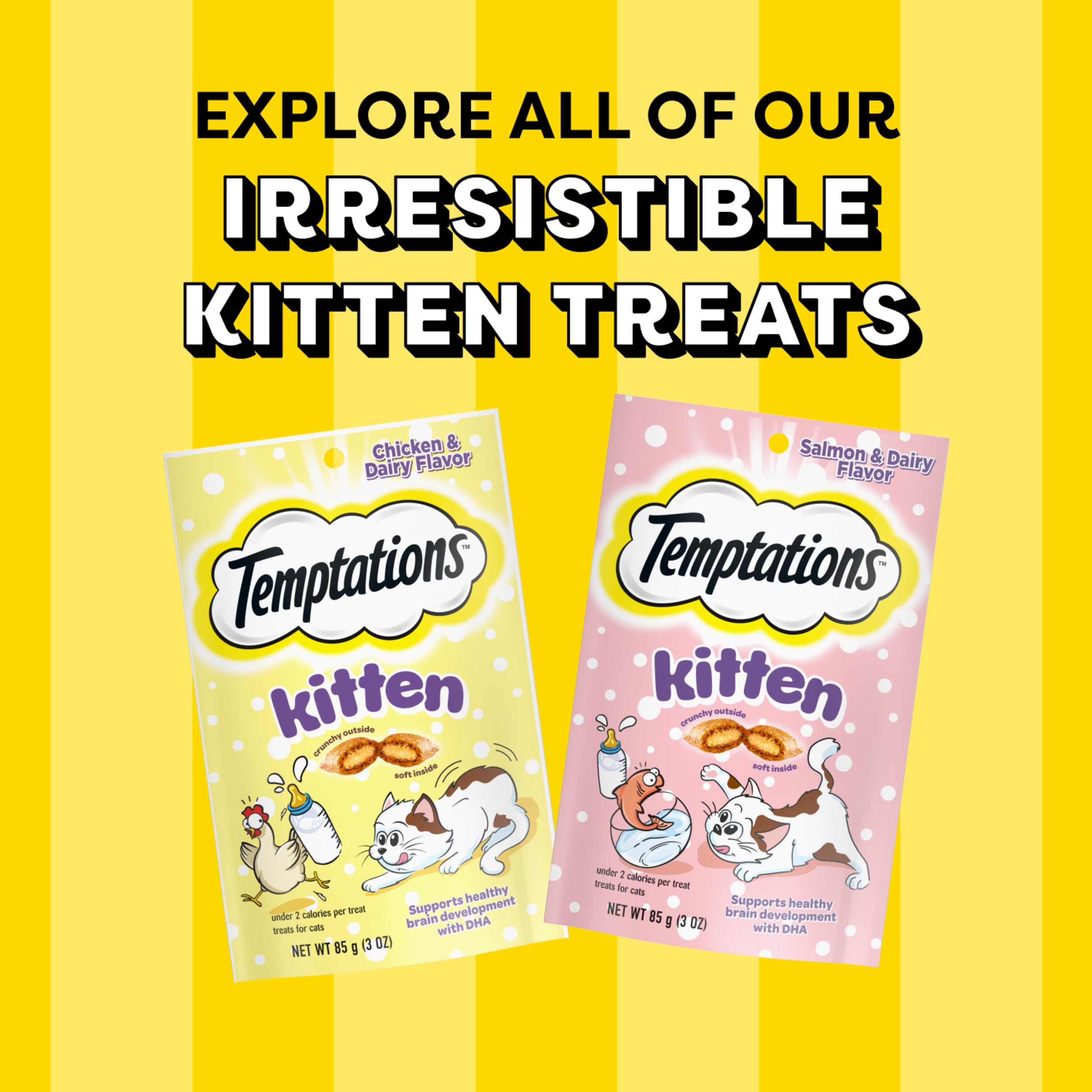 Temptations Chaton – friandises prêtes à servir en collation rapide quotidienne.