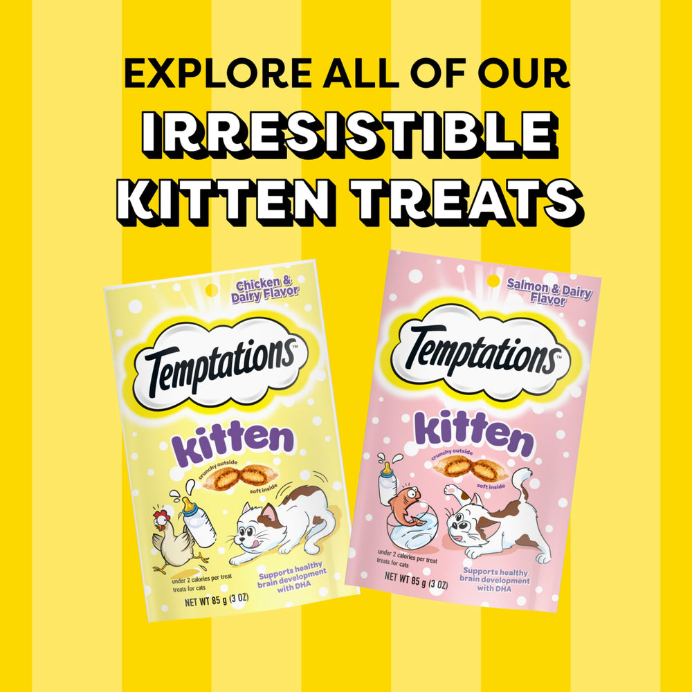 Temptations Chaton – friandises prêtes à servir en collation rapide quotidienne.