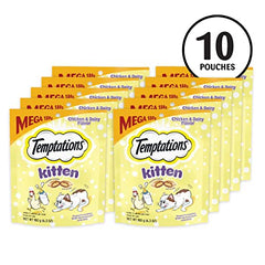 Temptations Chaton – vue rapprochée de la texture externe croustillante et intérieure molle.