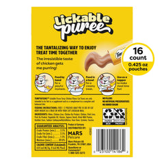 Friandises Temptations au poulet, texture crémeuse parfaite à partager avec votre chat.