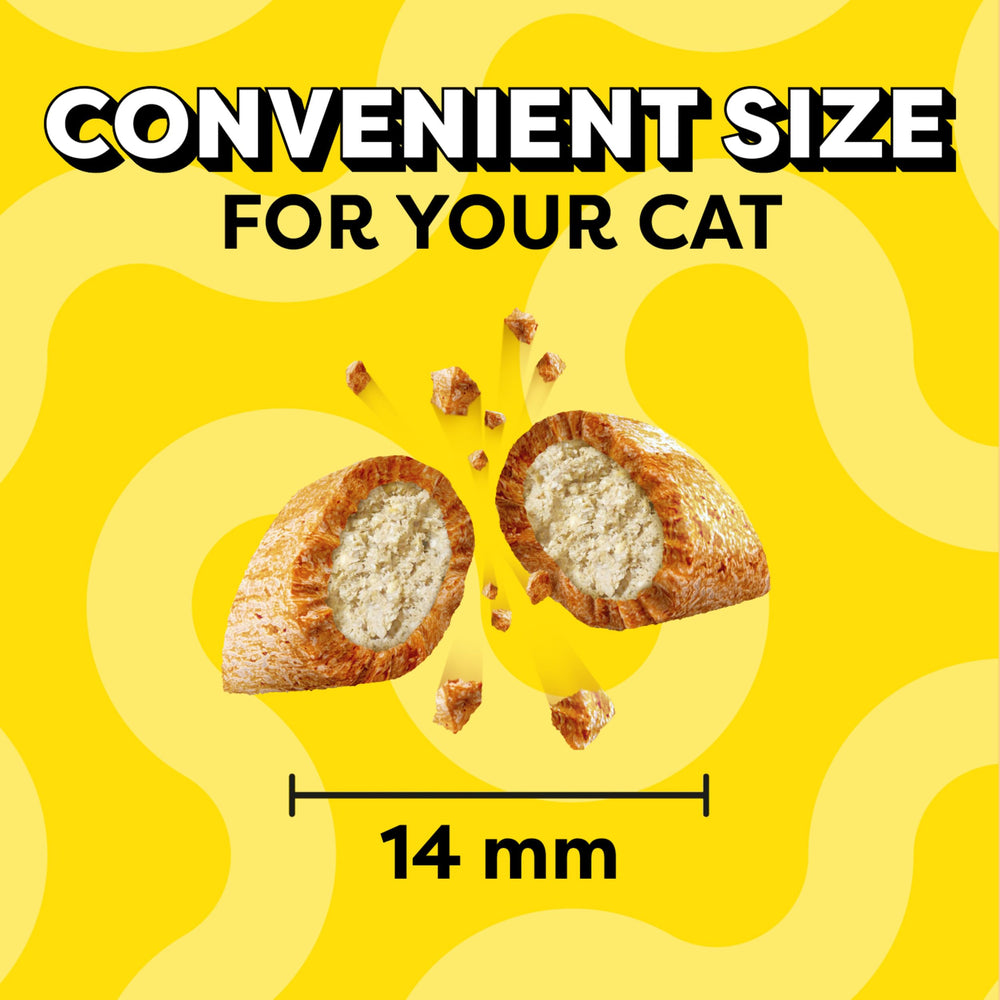 Temptations Jumbo: arôme poulet appétissant pour attirer le chat.