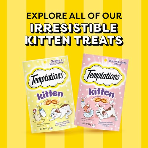 Temptations lot de 12 sachets facilite l’entretien quotidien des propriétaires de chatons