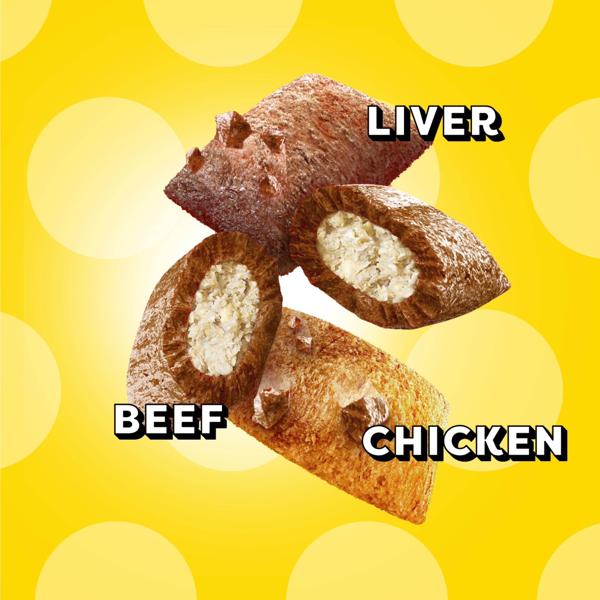 Saveurs poulet foie boeuf Temptations MixUps pour chats gourmands
